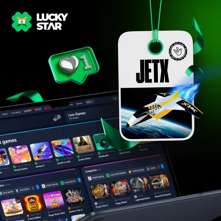 JetX game on Luckystar Casino