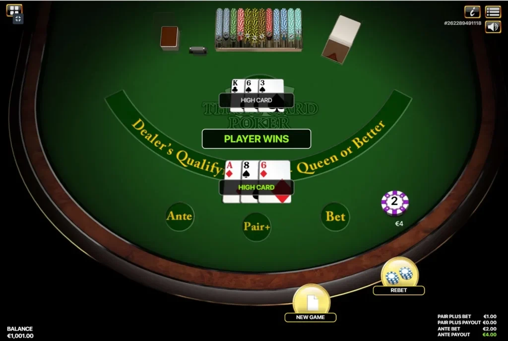 LuckyStar’s Three card poker